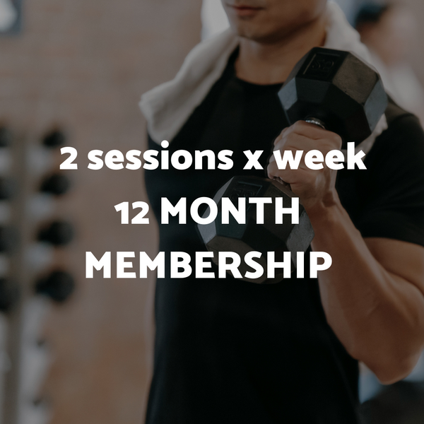 2 Sessions Per Week: 12 Month Membership